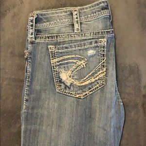 Silver Tuesday Straight Distressed Jeans 32/34